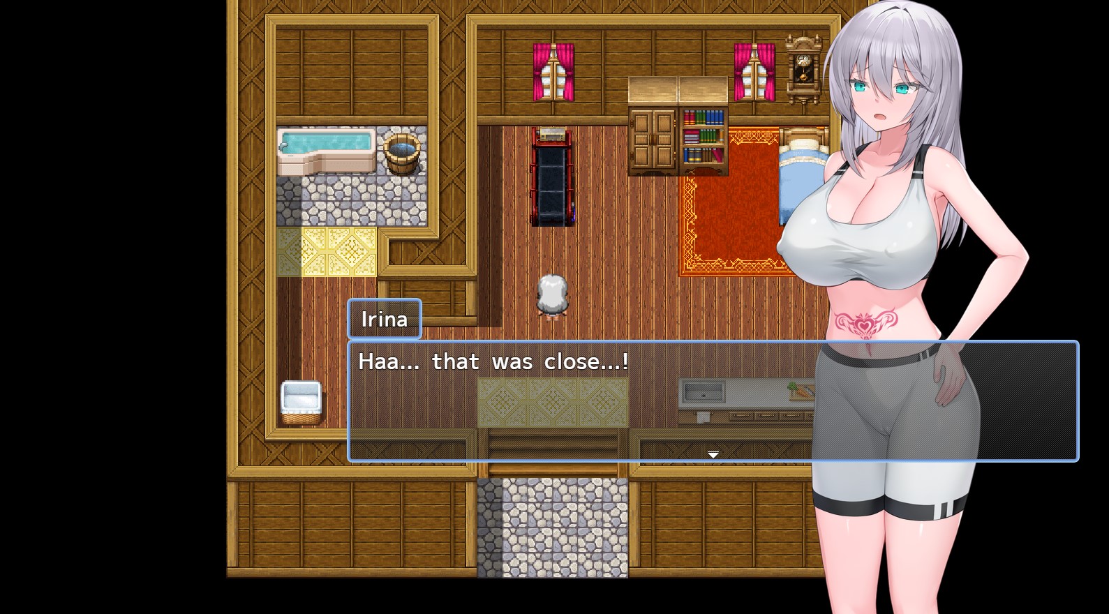 The Female Knight with a Lewd Mark on Her Stomach