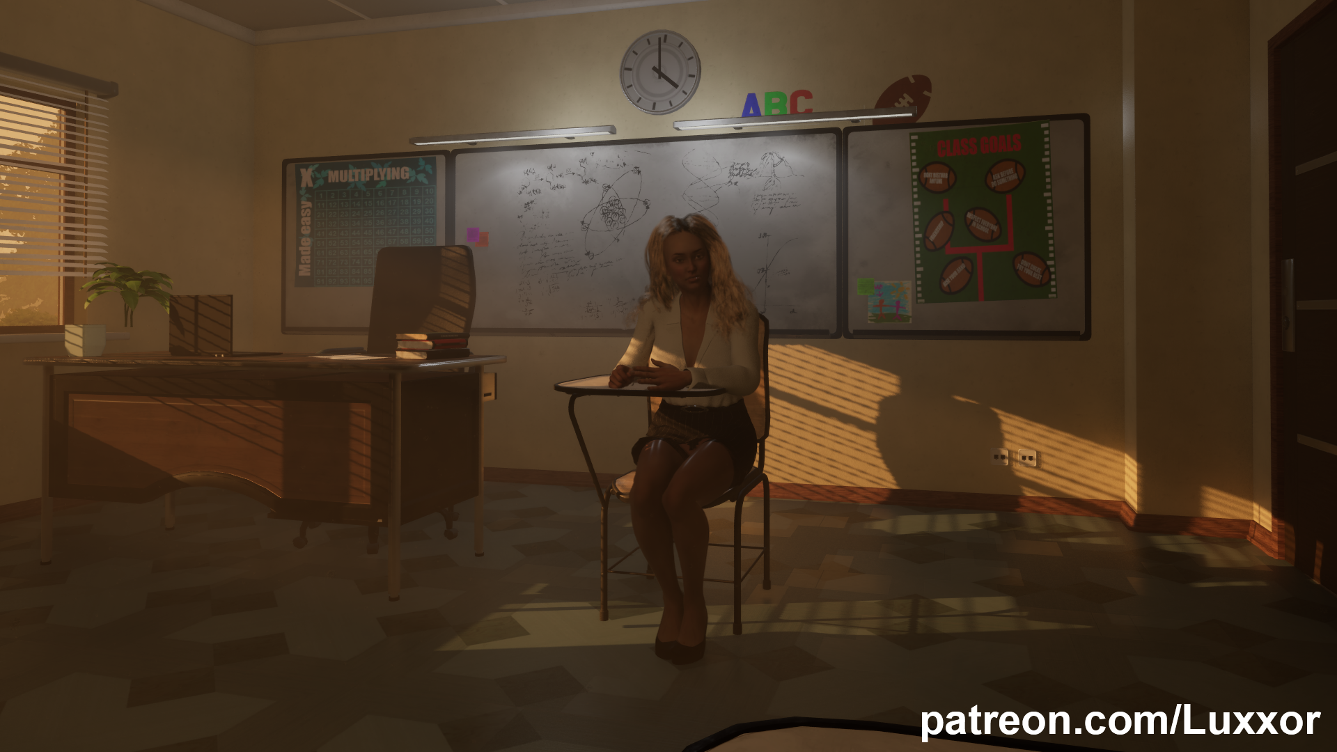 Expose My Teacher (A Wife and Mother Fan Game) screenshot 1