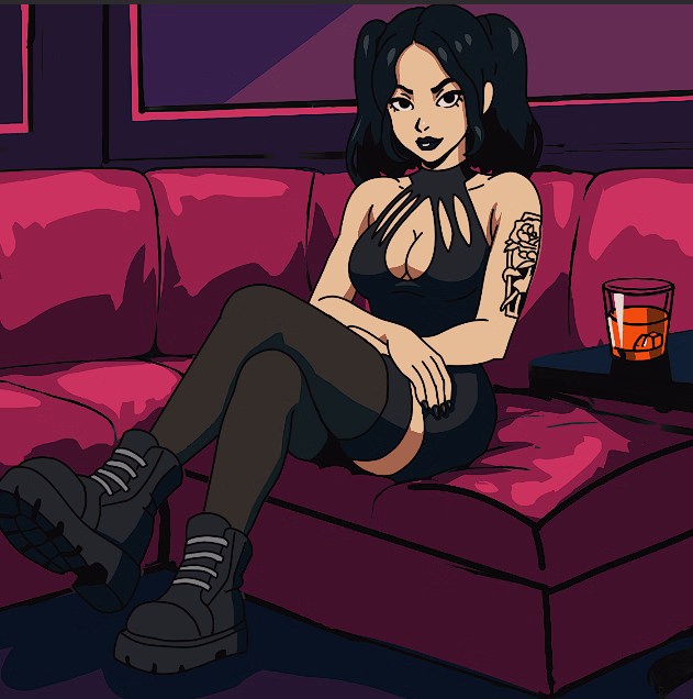 Infinite date with big tiddy goth girl screenshot 0