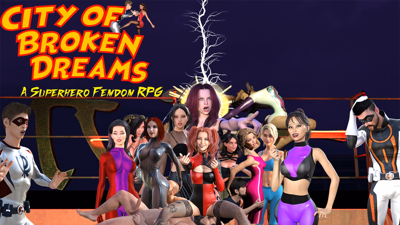 CIty of Broken Dreams: A Femdom Superhero Game screenshot 0