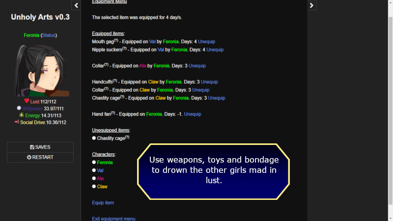 Unholy Arts screenshot 1