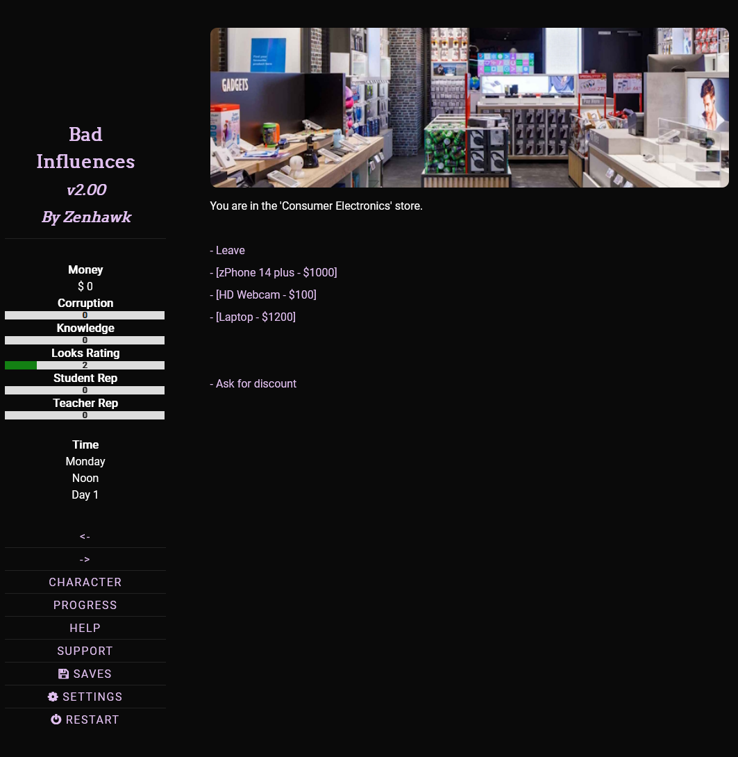 Bad Influences screenshot 1