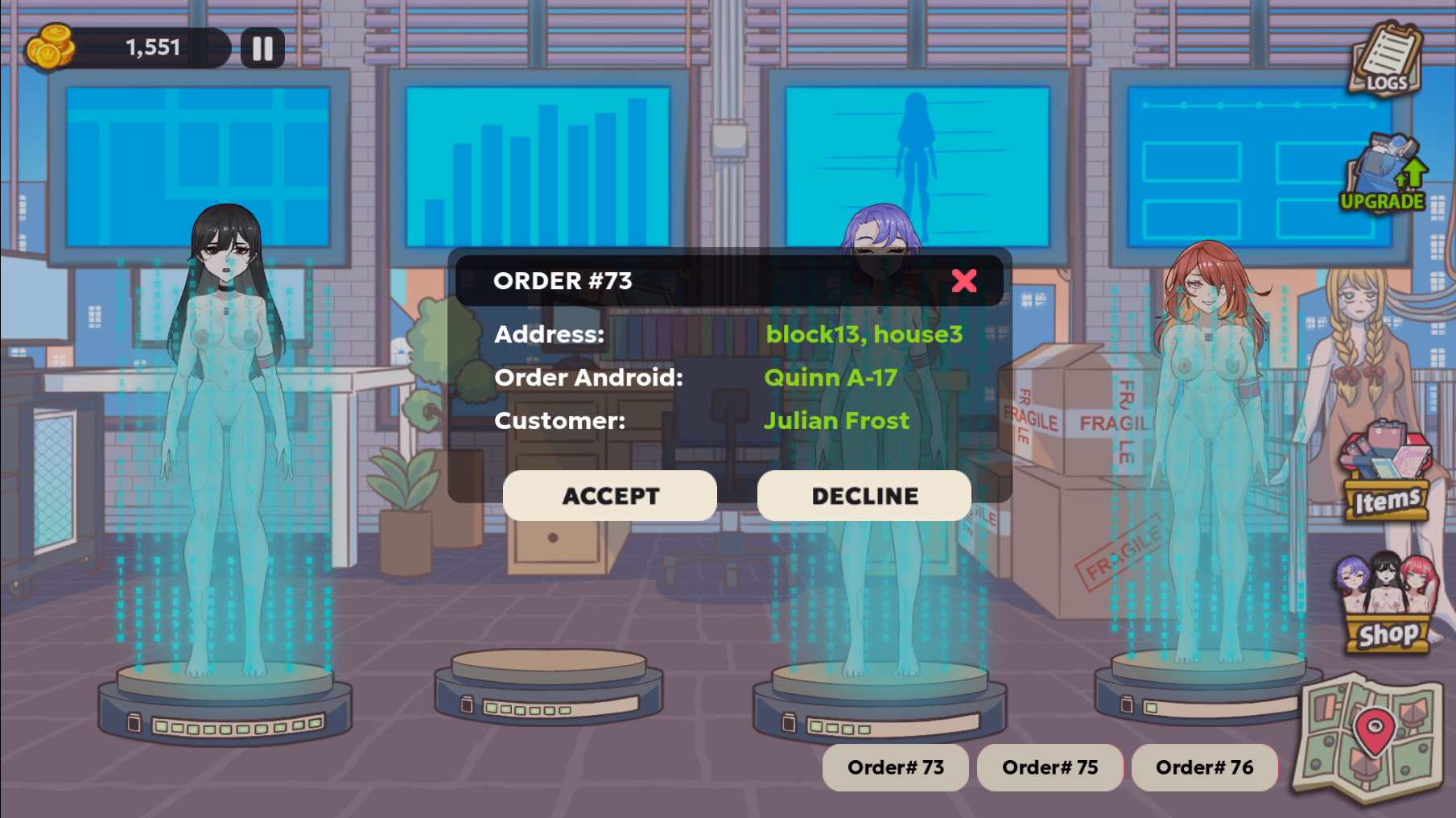 Androids At Your Service screenshot 1