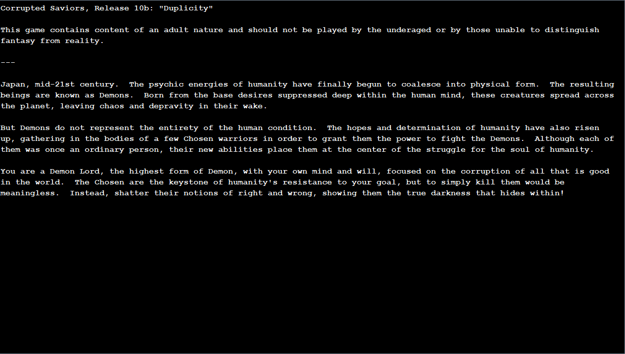 Corrupted Saviors screenshot 1