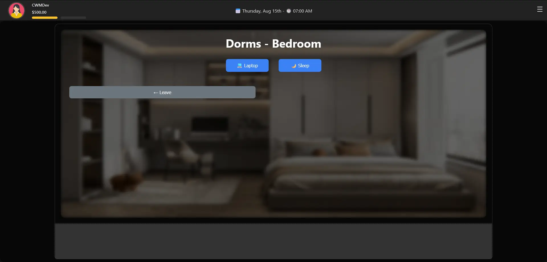 CS Campus Project screenshot 1