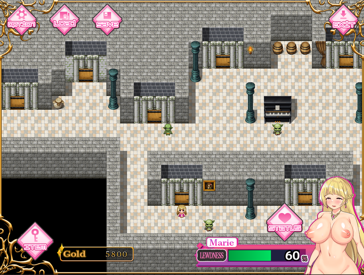 Captive Princess Marie and the Castle of Depraved Monsters screenshot 1