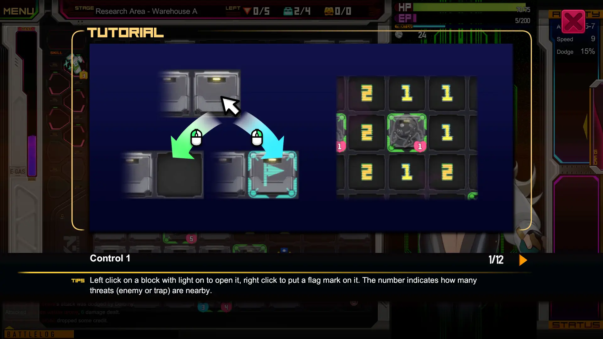 Lab Sweeper: Dorothy's Secret Research Records screenshot 1