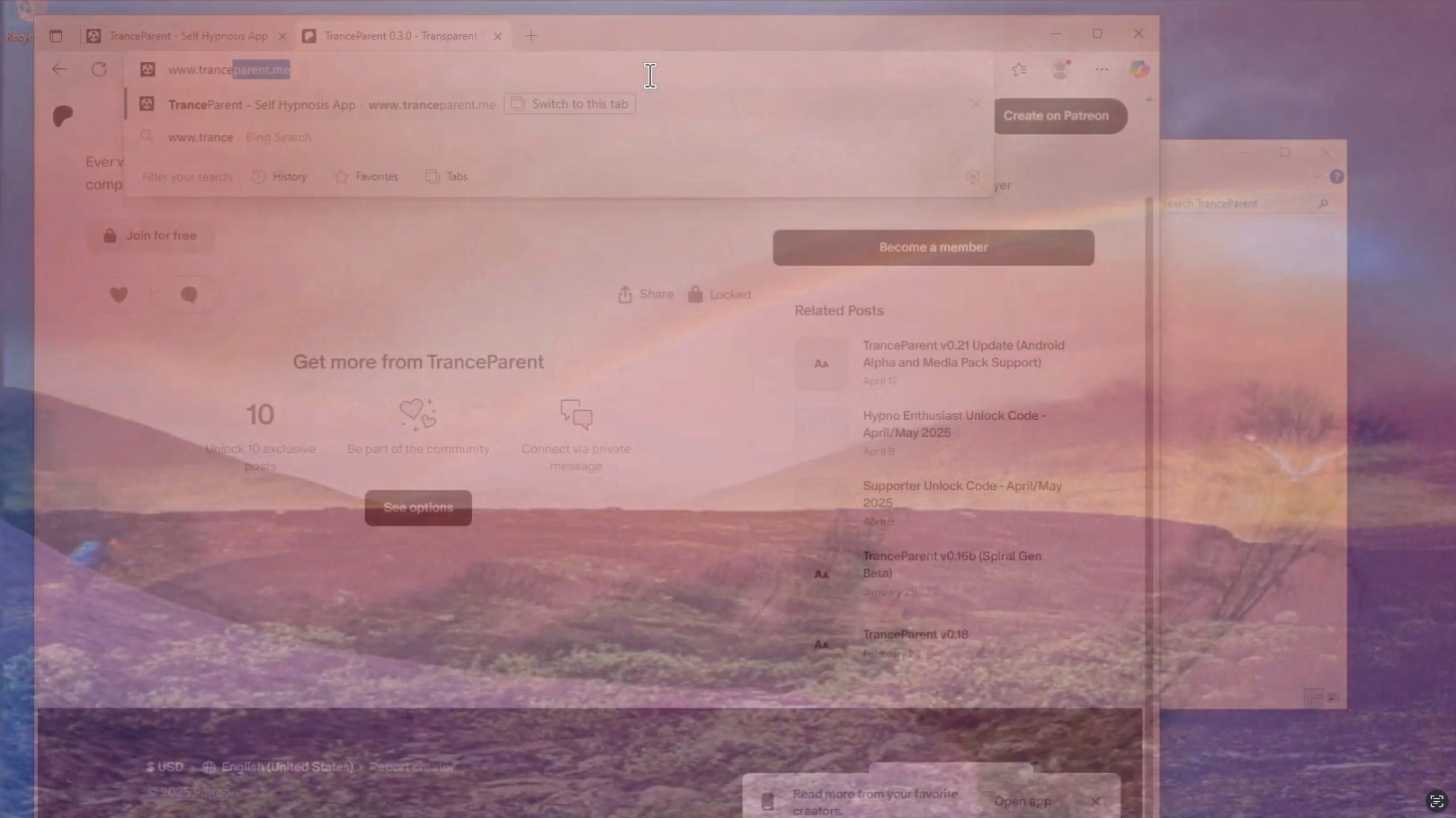 TranceParent screenshot 1